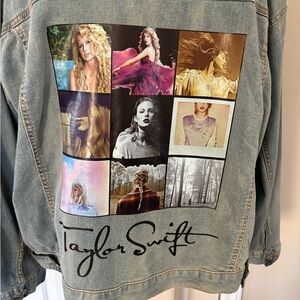 Taylor Swift  Upcycled Denim studded Jacket